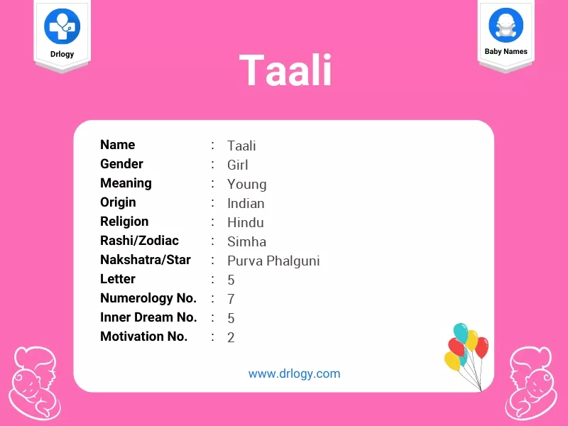 Taali Name Meaning