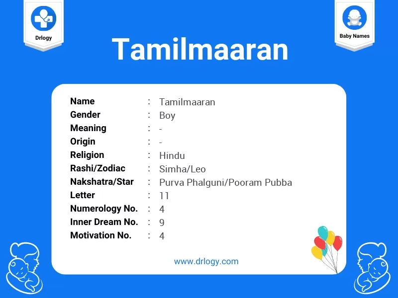 Tamilmaaran Name Meaning
