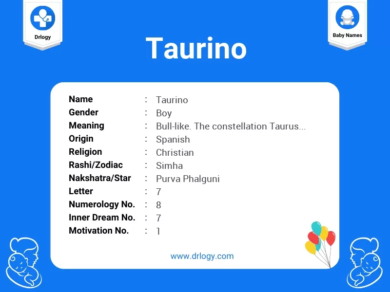 Taurino Name Meaning