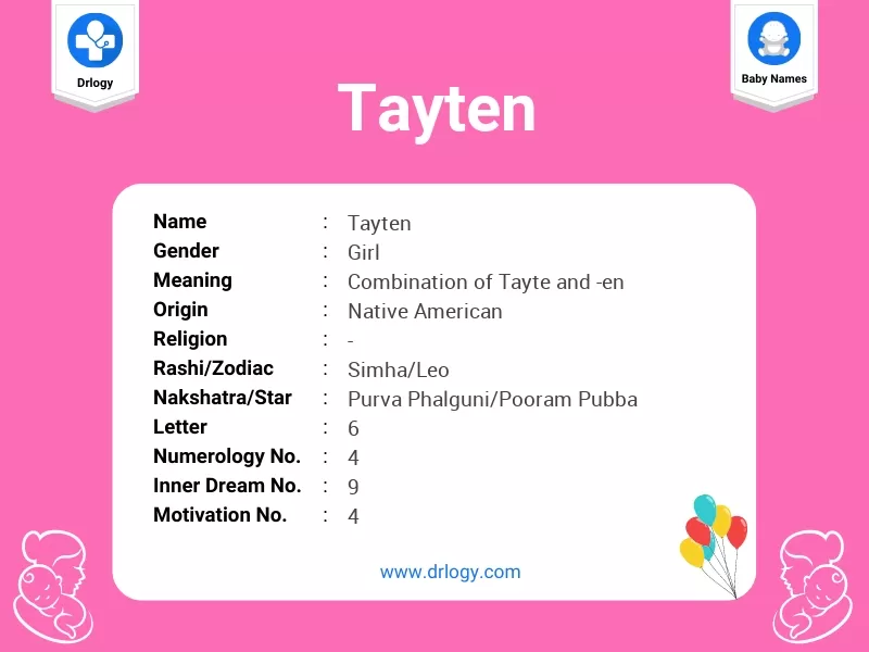 Tayten Name Meaning