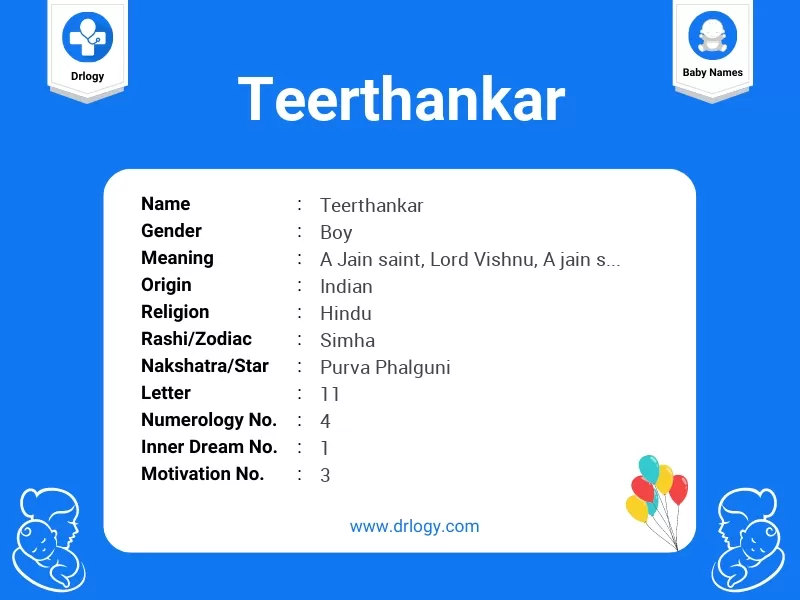 Teerthankar Name Meaning