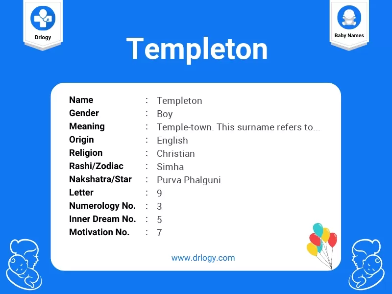 Templeton Name Meaning