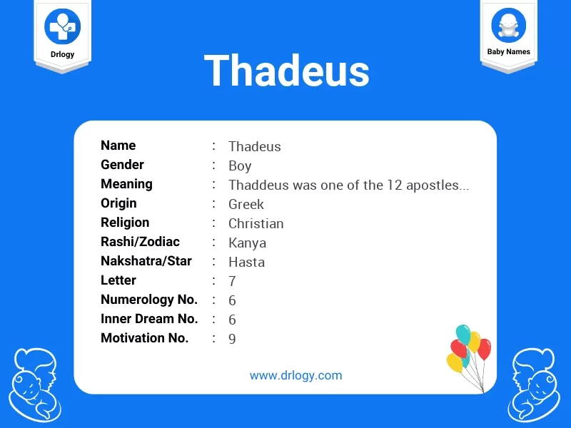 Thadeus Name Meaning