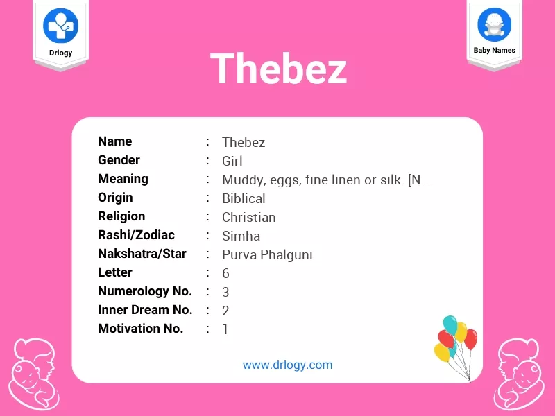 Thebez Name Meaning