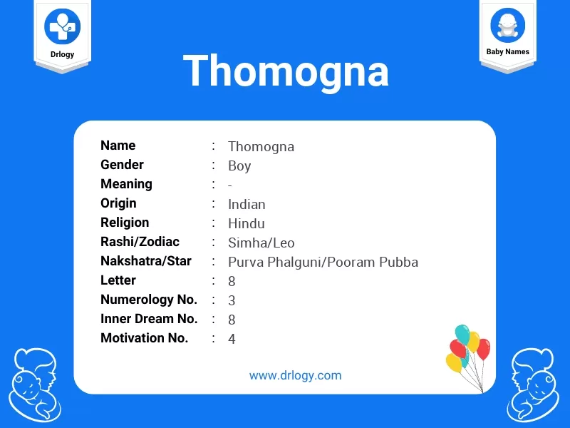 Thomogna Name Meaning