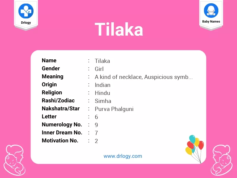 Tilaka Name Meaning