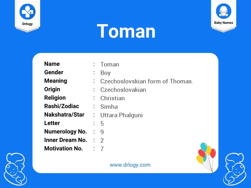 Toman Name Meaning
