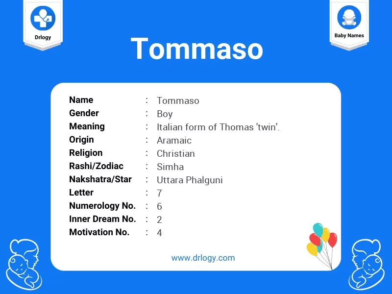 Tommaso Name Meaning