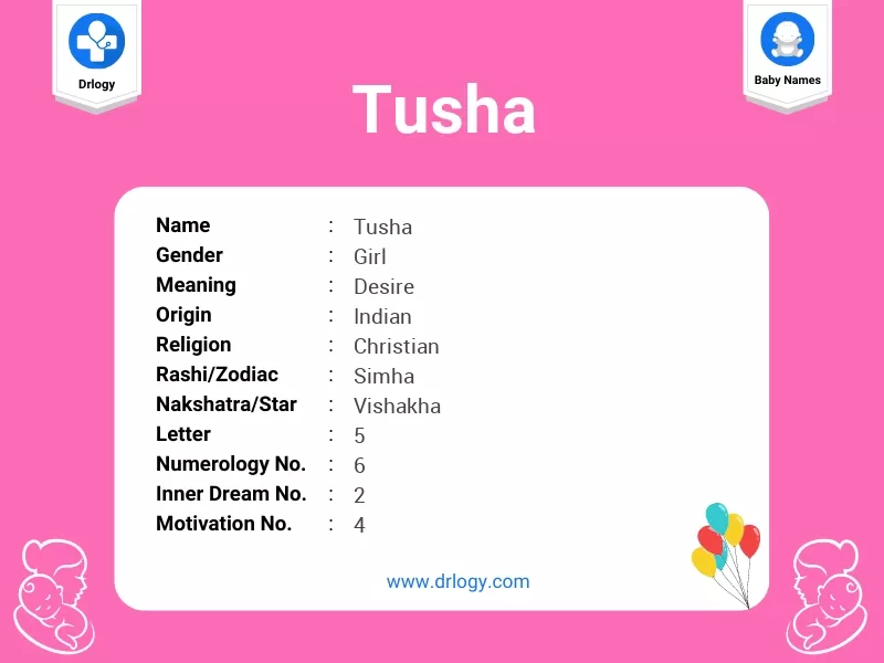 Tusha Name Meaning