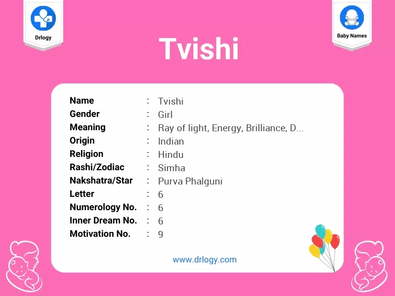 Tvishi Name Meaning