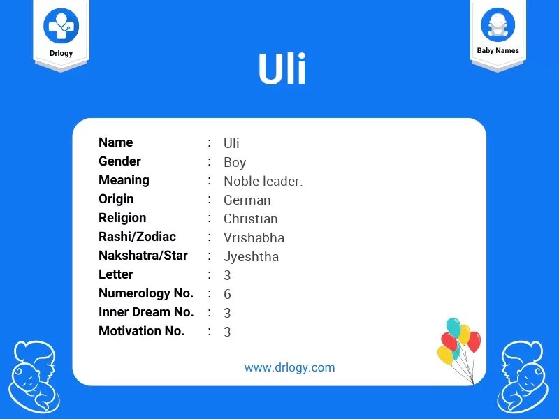 Uli Name Meaning