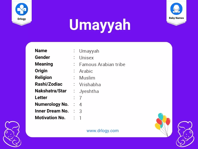 Umayyah Name Meaning