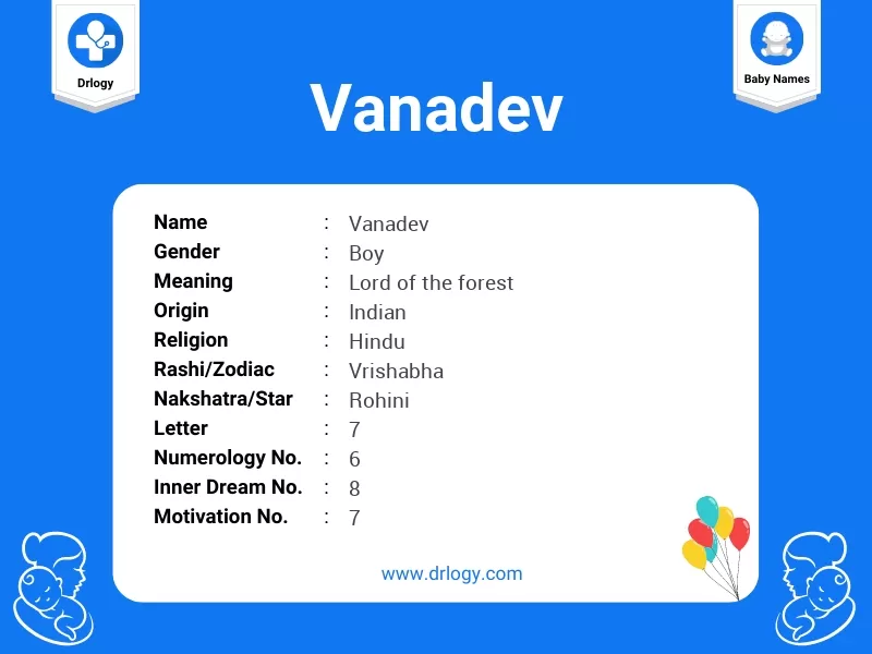 Vanadev Name Meaning