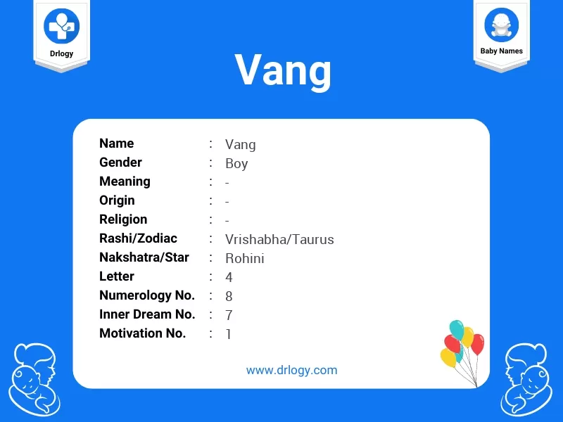 Vang Name Meaning
