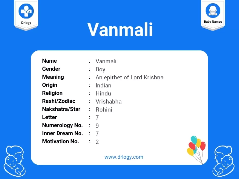 Vanmali Name Meaning