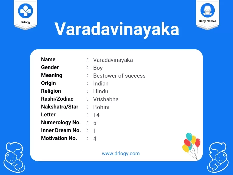Varadavinayaka Name Meaning