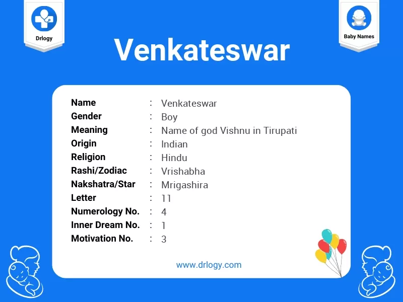 Venkateswar Name Meaning