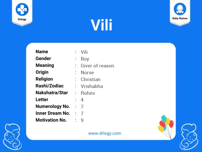 Vili Name Meaning