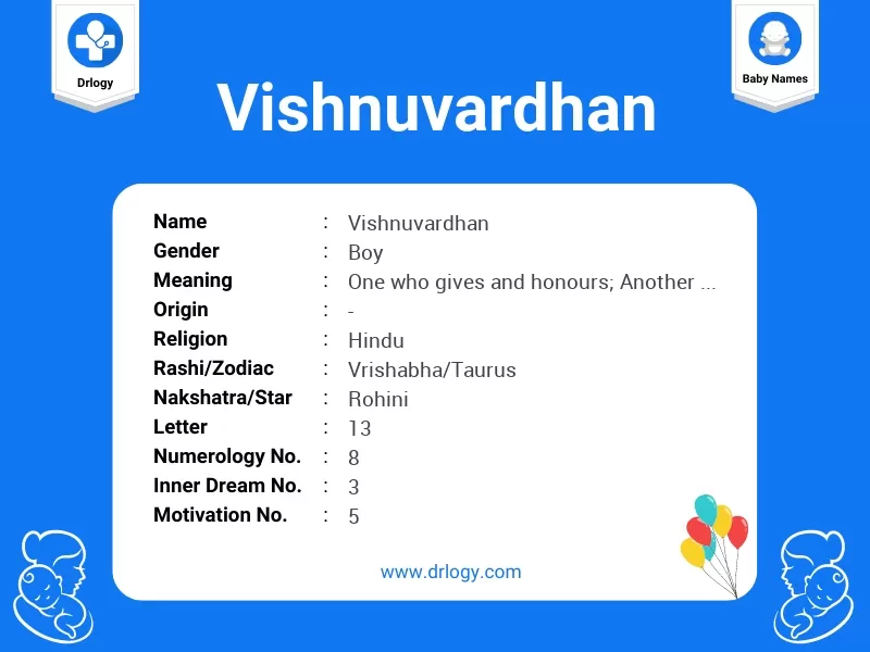 Vishnuvardhan Name Meaning