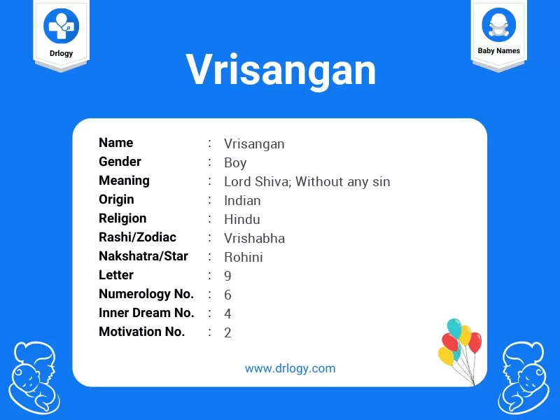 Vrisangan Name Meaning