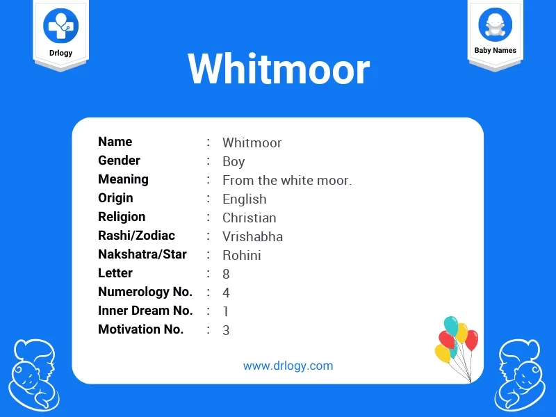 Whitmoor Name Meaning
