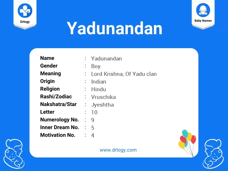 Yadunandan Name Meaning
