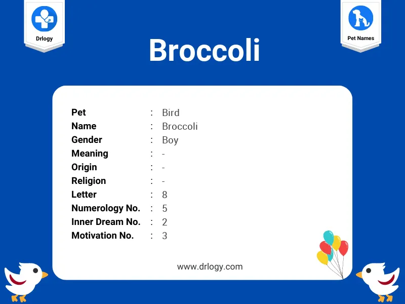 Broccoli Name Meaning