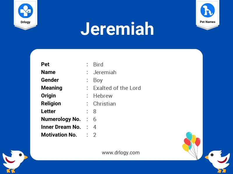 Jeremiah Name Meaning