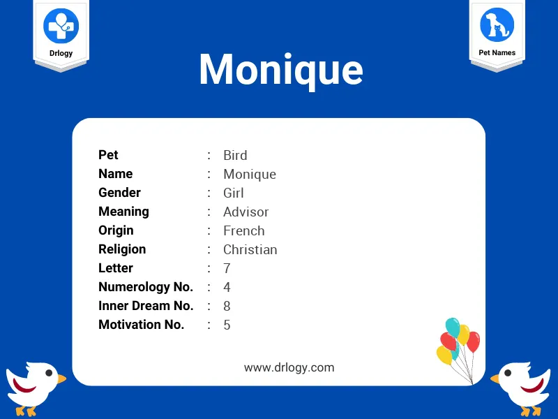 Monique Name Meaning