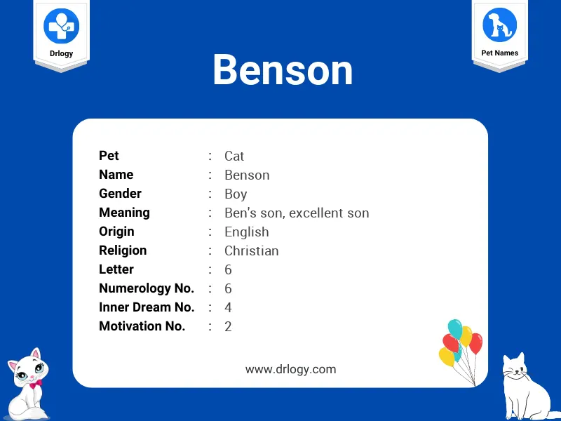 Benson Name Meaning