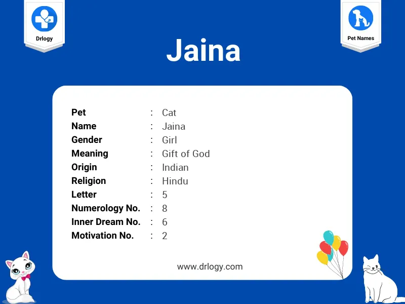 Jaina Name Meaning