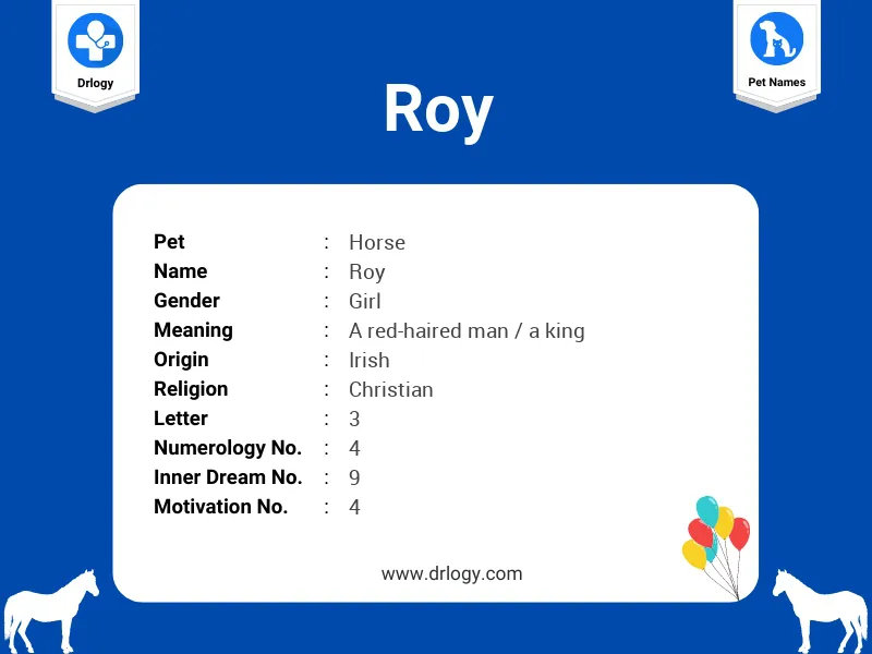 Roy Name Meaning