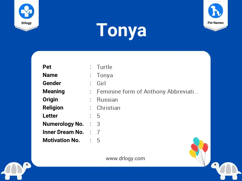 Tonya Name Meaning