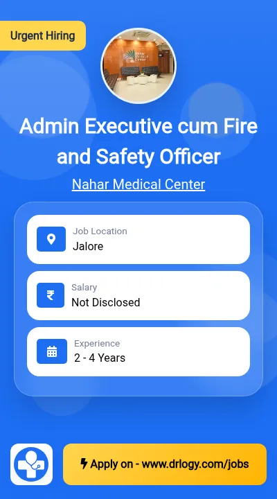 Admin Executive cum Fire and Safety Officer