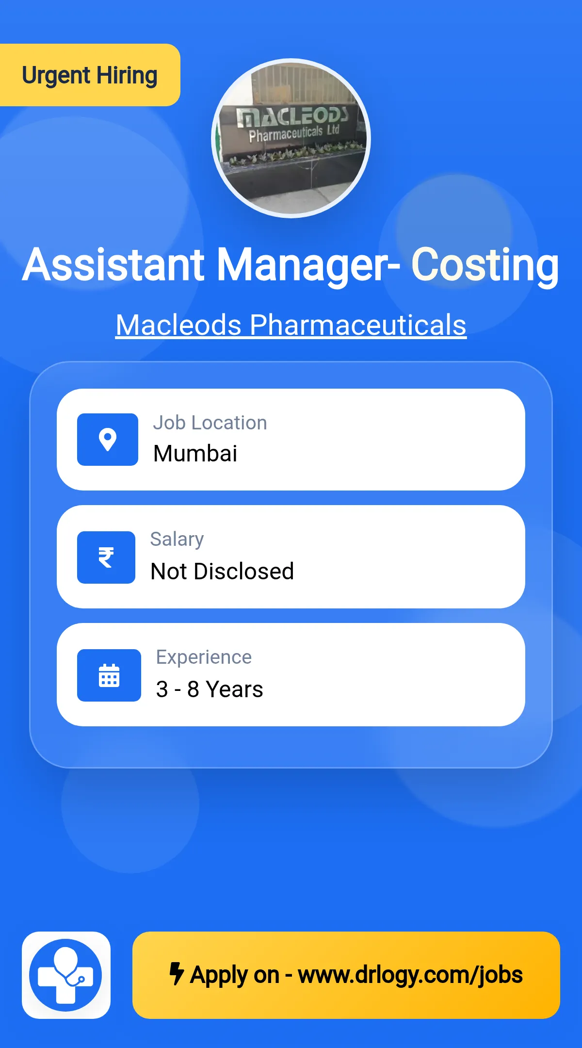 Assistant Manager- Costing