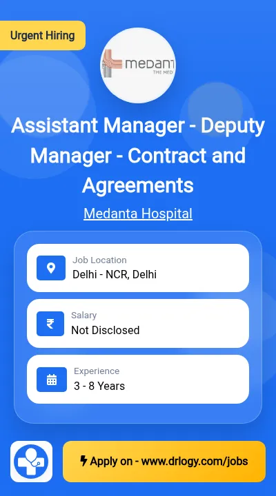 Assistant Manager - Deputy Manager - Contract and Agreements