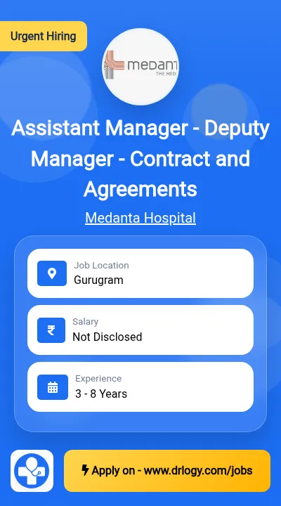 Assistant Manager - Deputy Manager - Contract and Agreements