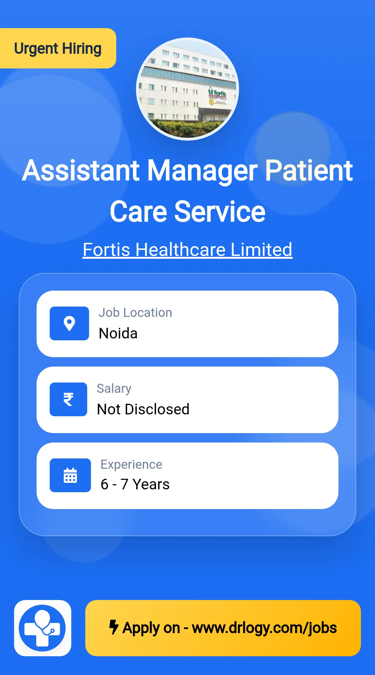 Assistant Manager Patient Care Service