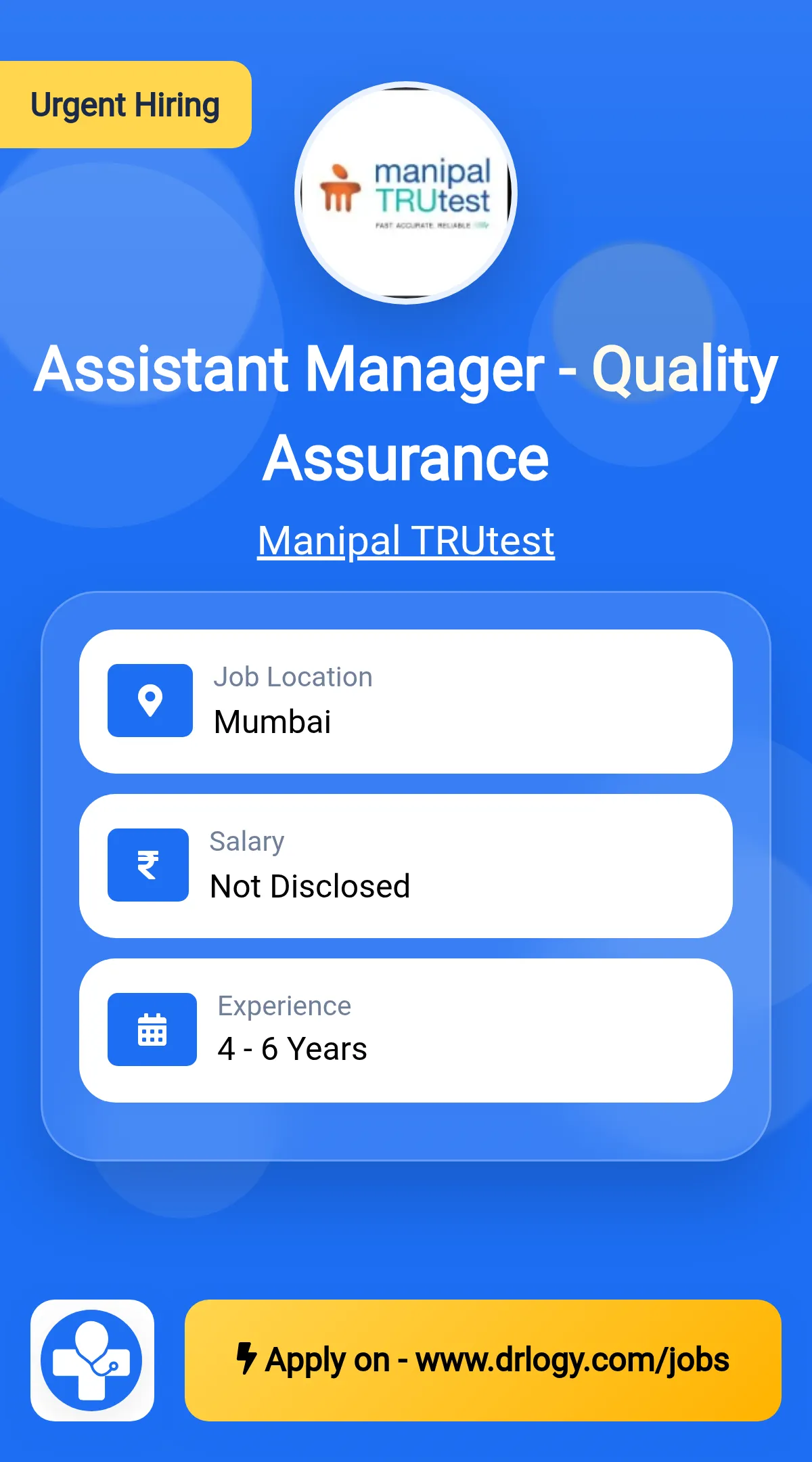 Assistant Manager - Quality Assurance