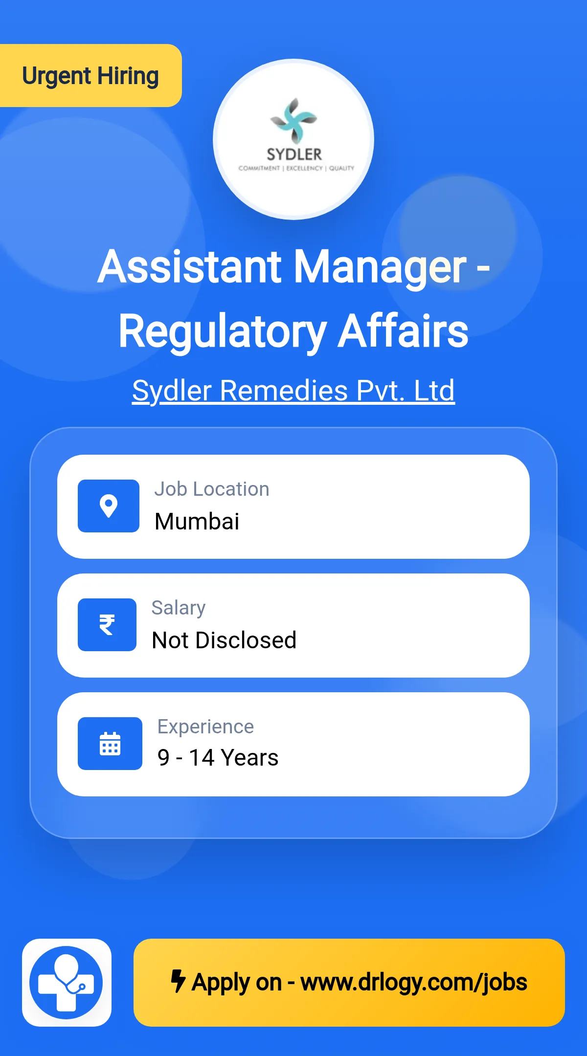 Assistant Manager - Regulatory Affairs