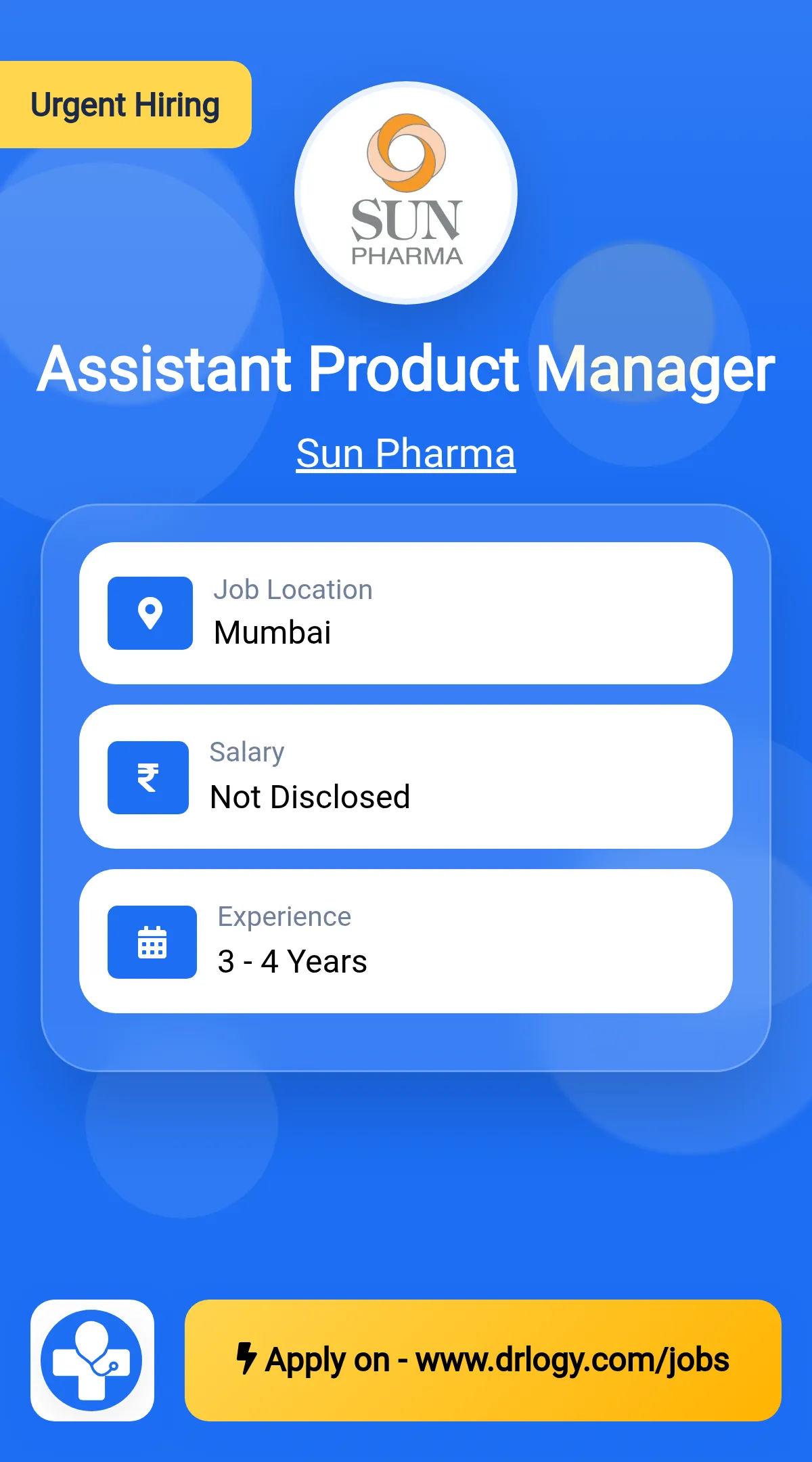 Assistant Product Manager Job in Mumbai at Sun Pharma