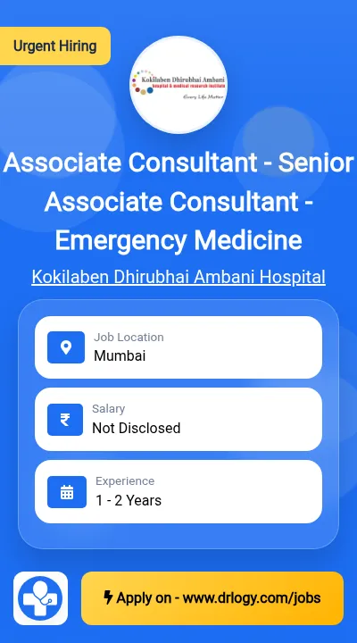 Associate Consultant -Emergency Medicine