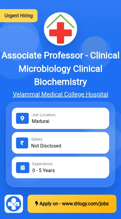 Associate Professor - Clinical Microbiology Clinical Biochemistry