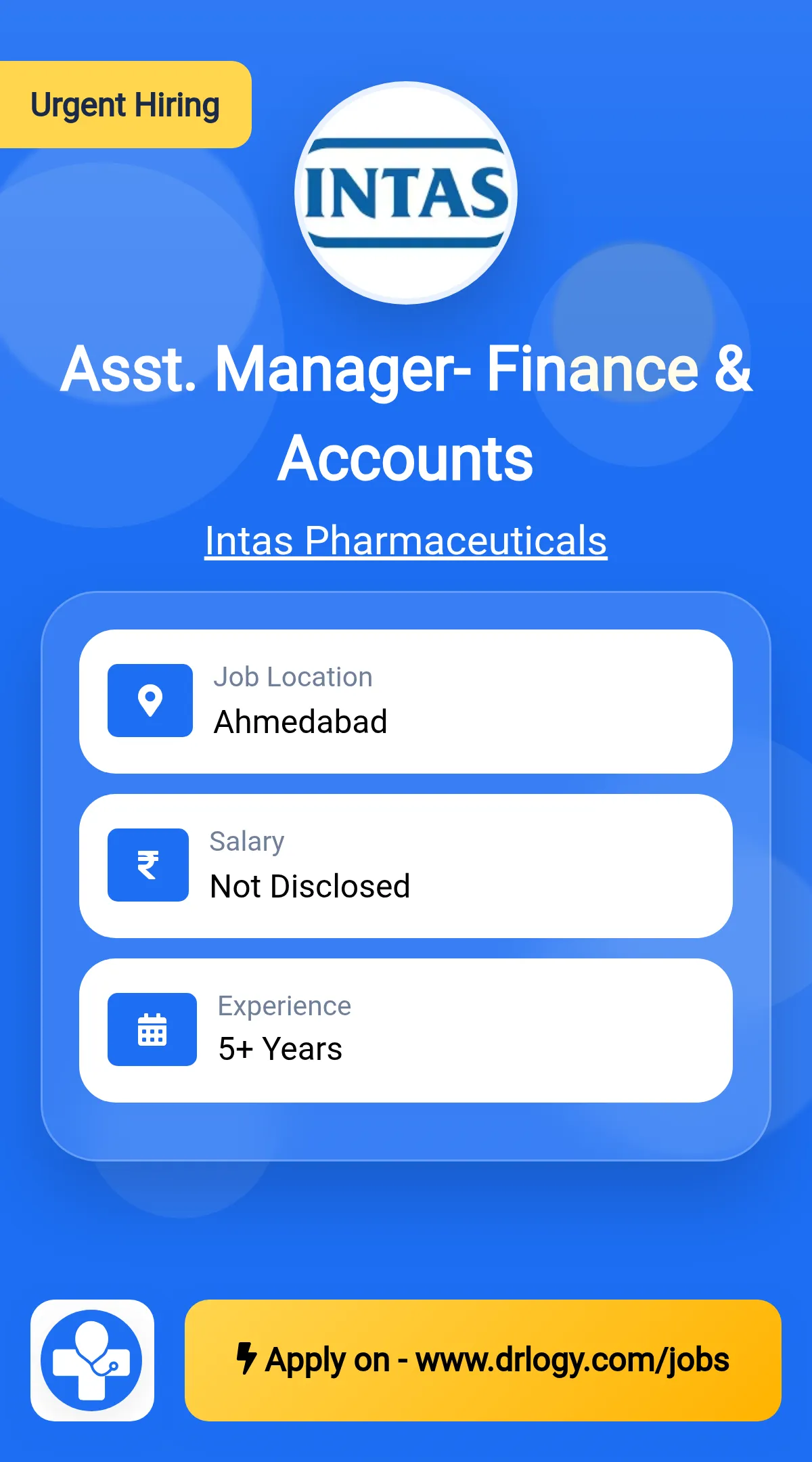 Asst. Manager- Finance & Accounts