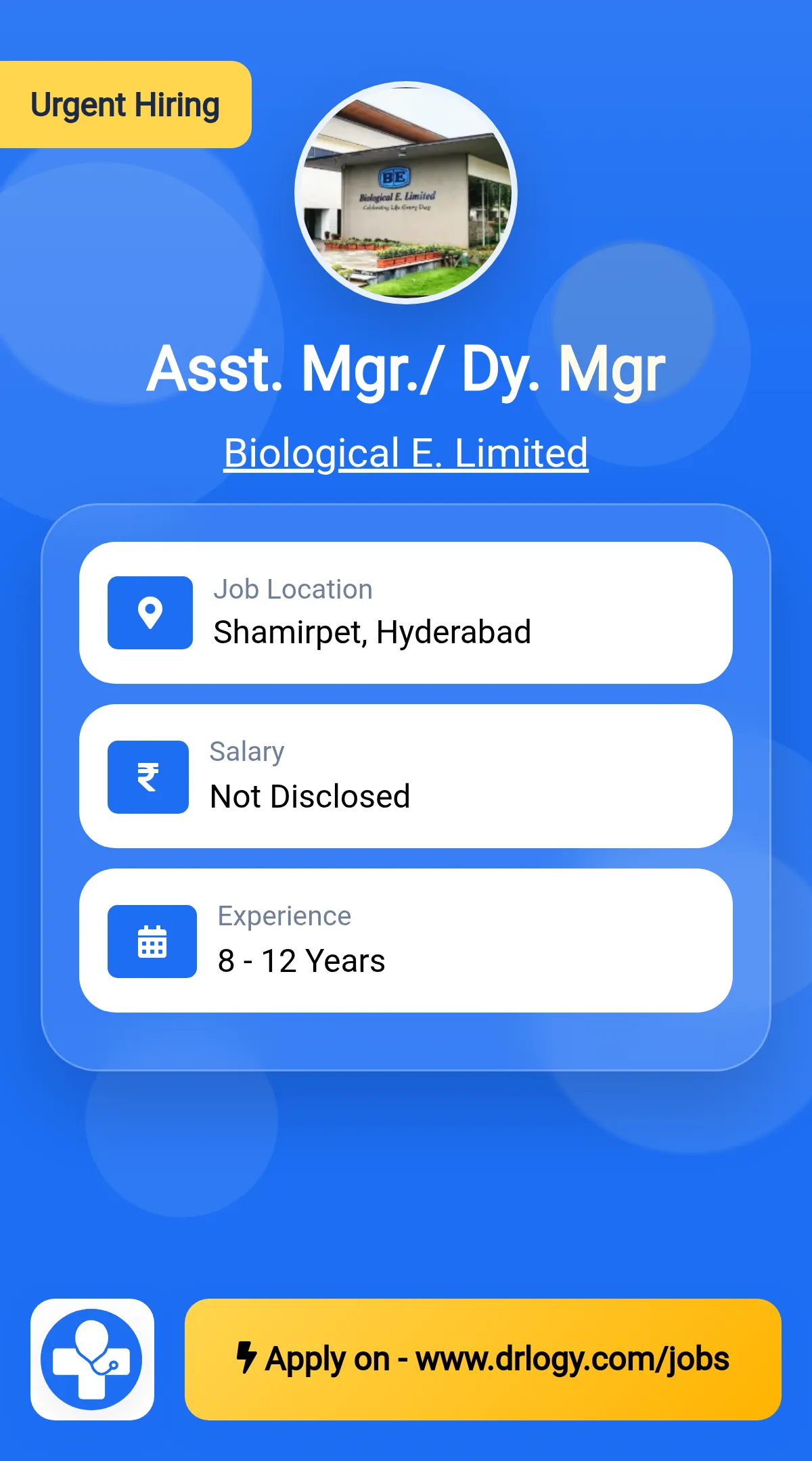 Asst. Mgr./ Dy. Mgr
