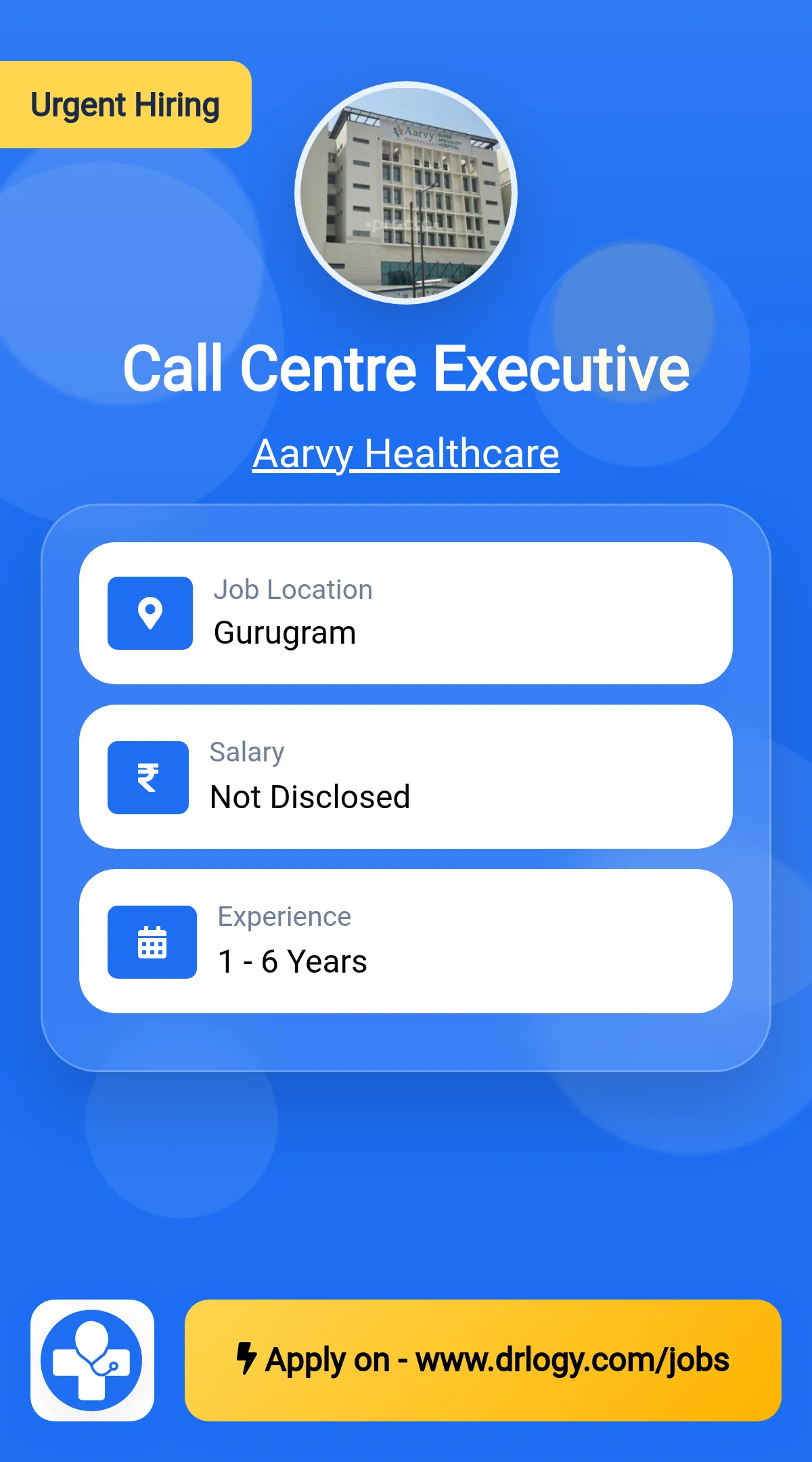 Call Centre Executive Job in Gurugram at Aarvy Healthcare