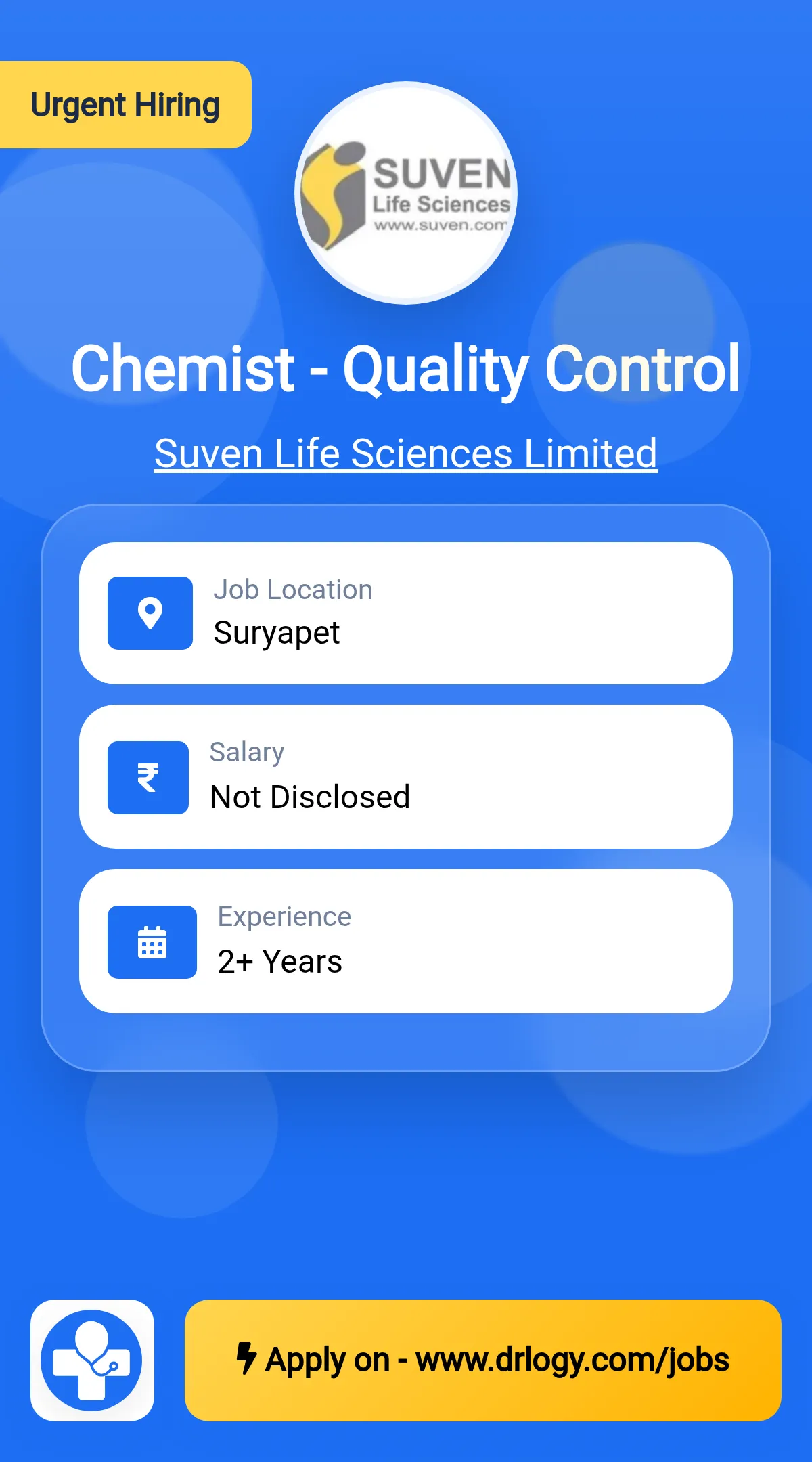 Chemist - Quality Control