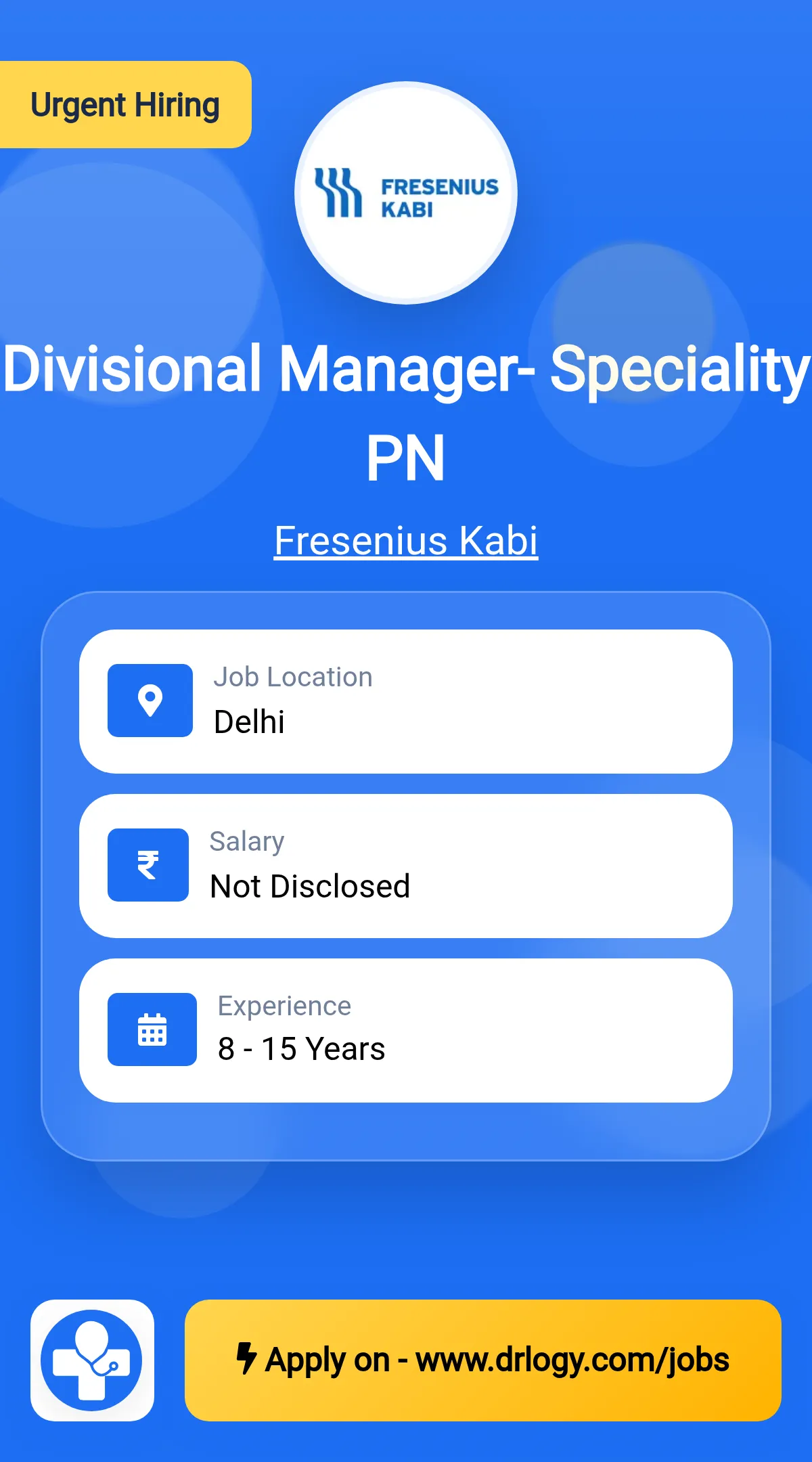 Divisional Manager- Speciality PN
