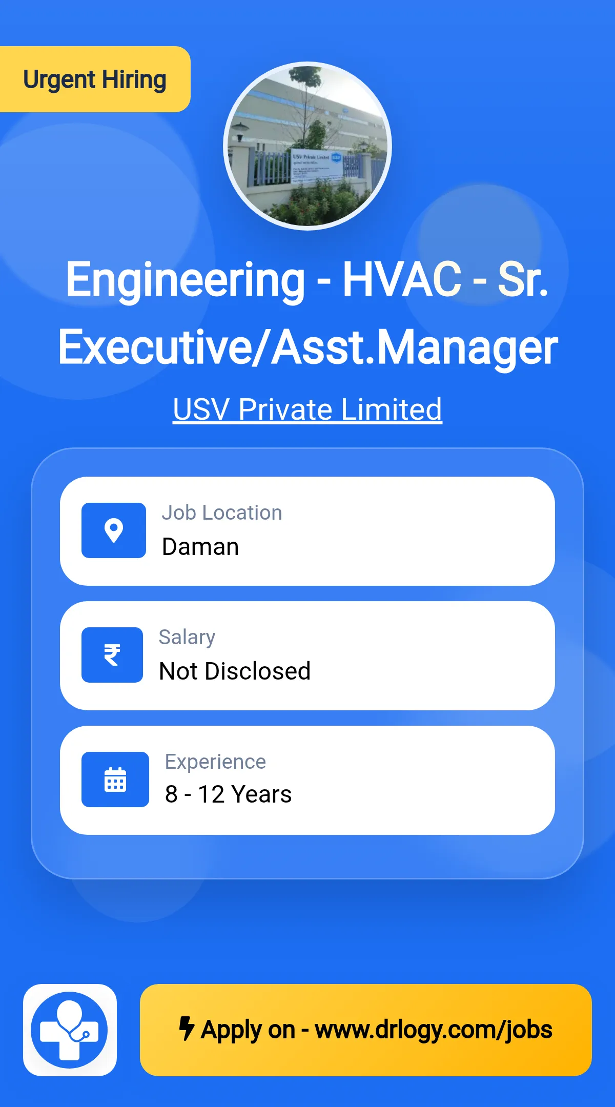 Engineering - HVAC - Sr. Executive/Asst.Manager