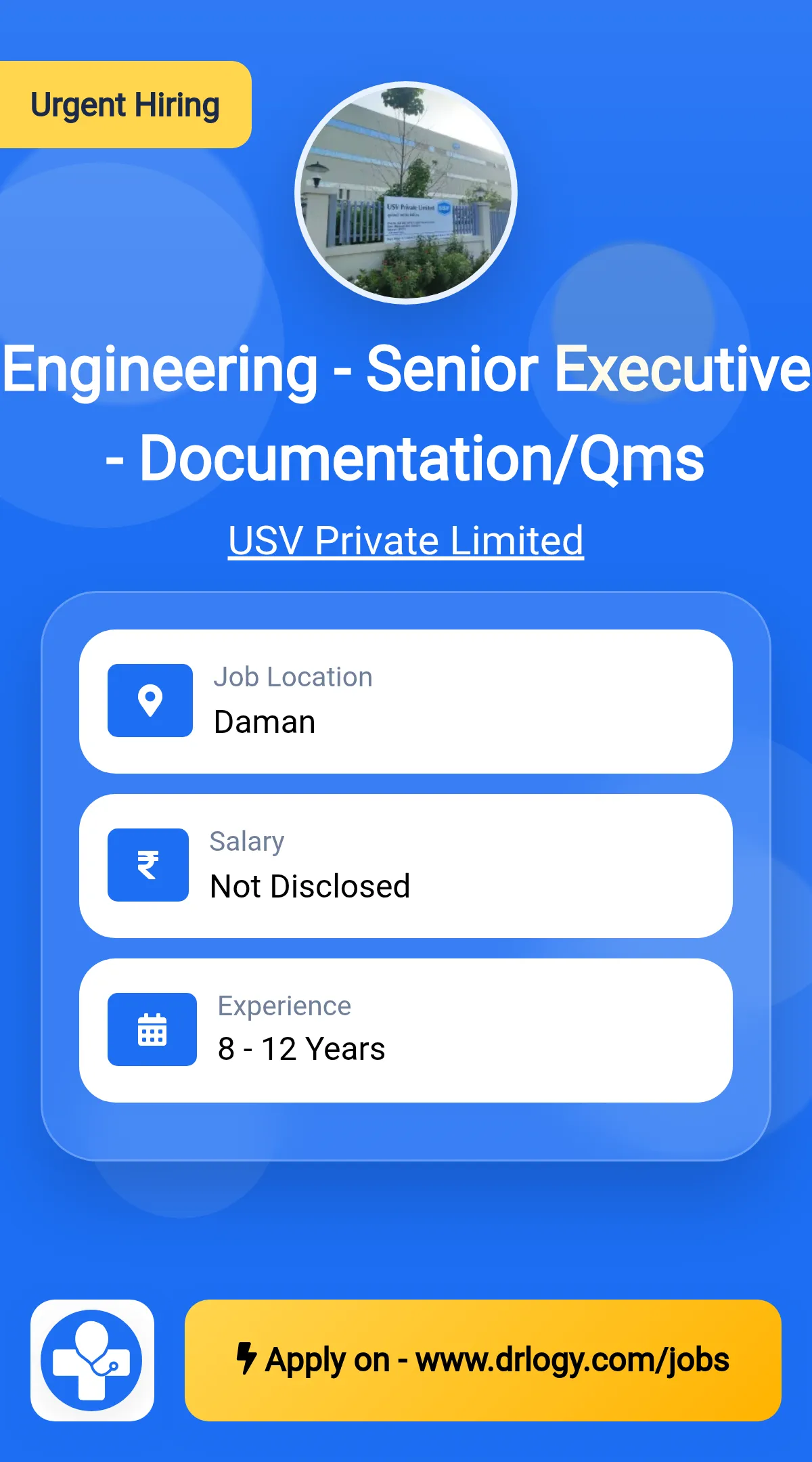 Engineering - Senior Executive - Documentation/Qms